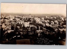 c1910 Birdseye View Mt Horeb Wisconsin WI RPPC Real Photo Dane County Postcard picture