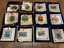 Mort Kunstler Christmas Ornaments - 12 Ornaments  1999-2010 Timber Ridge School picture