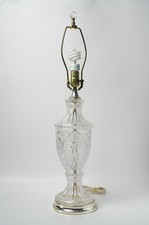 Vintage Crystal Cut Glass Table Lamp 29