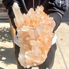 11.6LB Large Natural Clear White Quartz Crystal Cluster Energy Healing Specimen. picture