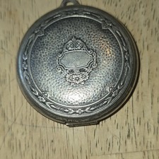 Antique 1920s Djer-Kiss Kerkoff Art Deco Powder Compact Chatelaine Pendant picture