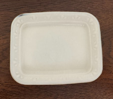 Vintage AVON Milk Glass Field Flowers Soap Trinket Dish Small Rectangular Tray picture