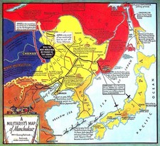 Manchukuo Military Colonist Maps Japan USSR China 1935 Fortune Magazine Excerpt picture