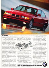 1992 BMW 325is Coupe 2-page Vintage Advertisement Car Print Ad J393 picture