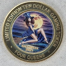 2021 Four Queens Silver Strike $10 Halloween .999 Limited picture
