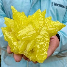125G Rare yellow sulfur mineral specimen picture