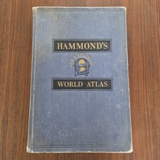 Hammond's New Universal World Atlas, 1936-37 (Hardcover) Oversized 21in picture