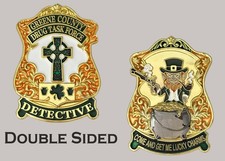 Greene County Drug Task Force Detective Leprechaun Challenge Coin  J#38 picture