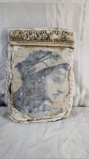 Vintage Classical Greek Roman Plaster Fresco Plaque Wall Hanging Mexico Relief picture