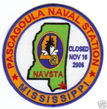US NAVY BASE PATCH, PASCAGOULA NAVAL STATION, MISSISSIPPI                      Y picture