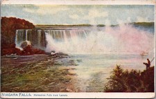 Vintage Niagara Falls Horseshoe Falls Canada Postcard C.1910 Hand Colored picture