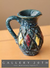 💥CHARMING ITALIAN ATOMIC MCM ABSTRACT POTTERY VASE AFTER BITOSSI 50S 60S ART💥 picture
