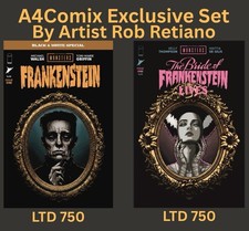 Exclusive set Universal Monsters: Frankenstein#1 / Bride #1 Retiano Ltd 750 picture