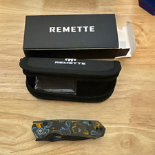 EDC GRIPPER EXCLUSIVE remette rhino carbon fiber uv reactive 14c28n blade button picture
