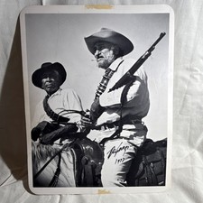 DeGrazia Signed Black & White Photograph Yaqui Indian Superstition Mountains 19… picture