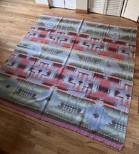 Vintage 1930’s Beacon Camp Blanket Southwest Native Pattern 72” x 74” picture
