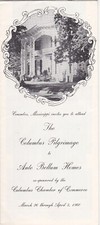 1960 Columbus Mississippi Historic Ante Bellum Homes Brochure picture