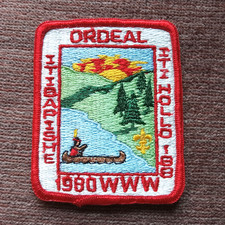 1980 Boy Scout OA ITIBAPISHE ITI HOLLO ORDEAL Lodge 188 Embroidered Patch Badge picture
