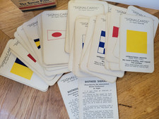 Vintage 1940s Sunset Press International Signalcards Complete 70 Card Nautical picture