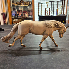 Breyer Traditional Appaloosa Spotted Mare Plastic Horse Model White/Black Spots picture
