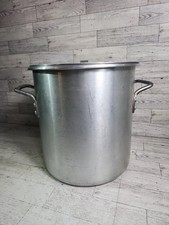 Vintage Dura-Ware 14 Quart Aluminum Stock Pot w/ Lid & Handles Commercial picture