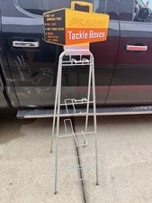 Vintage Plano Tackle Boxes Store Display Rack Advertising Sign Fishing 58” picture