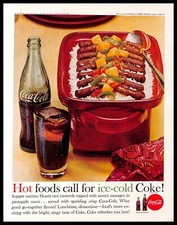 1962 Coca Cola Vintage PRINT AD Coke Beverages Ice Cold Drink Food picture