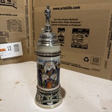 VINTAGE GERMAN REGIMENTAL 1/2L BEER STEIN picture