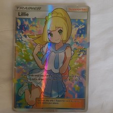 Pokemon TCG Lillie 151/156 Support Trainer Full Art Holo English 2017 picture