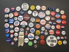 Huge Lot Of Political Pin Back Buttons And More  picture
