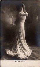 Anna Held Reutlinger Paris RPPC Edwardian Actress Rotograph Postcard B 239 picture