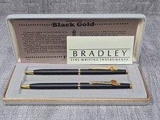 GM AC Delco Pen Pencil Set by Bradley Black Gold - New in Case picture