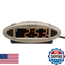 AcuRite 13027A Intelli-Time Digital Alarm Clock Black picture