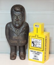 BILL CLINTON Still Bank Pair FEEL YOUR PAIN Cast Iron & San Francisco Chronicle picture