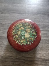 Vintage Dahar Decorated Ware Round Tin Can picture