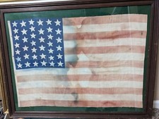 39 STAR AMERICAN FLAG US USA 1888 / 1889 VINTAGE RARE HISTORIC COLLECTORS PC picture