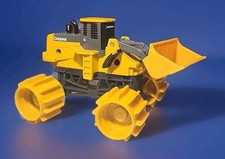 Metal Ertl John Deere Diecast Tractor Front End Loader Yellow Lifted 3½x5