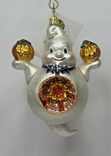 NWT Christopher Radko POLTER GUYS Halloween Reflector Ghost Ornament 1011153 picture