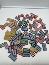 Vintage Post War Heer German Collar Tab 100+ Lot Red Yellow Blue Pink Black Gray picture
