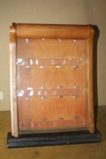 Vintage Unbranded Wood Countertop Point of Sale Watch Display Cabinet picture