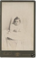 Cabinet Card Photo-Schenectady New York-Very Cute Baby-Talbot Photographer picture
