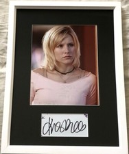 Kristen Bell cut signed autograph custom framed w/ Veronica Mars 8x10 photo JSA picture