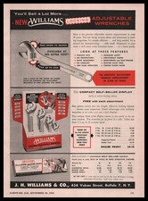 1955 J. H. Williams & Co. Buffalo New York Wrench Store Display Vintage Print Ad picture