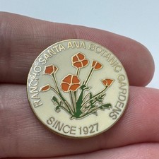 Vintage Rancho Santa Ana Botanic Gardens Lapel Pin Souvenir Travel CA Rare picture