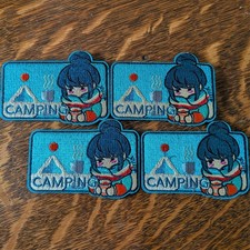 Yuru Camp Rin Shima patch CAMPING morale patch hook and loop Laid-Back Camp PVC picture