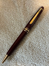 Montblanc 164 Meisterstuck Classique Red Gold Ballpoint Pen New Gift Box picture