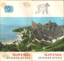 1960s SLOVENIJA, YUGOSLAVIA vintage tourism brochure NOW SLOVENIA Historic City picture