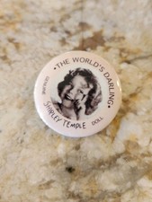 Original Ideal 1930 The World’s Darling Shirley Temple Doll Pinback Button picture