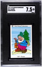 1973-76 SNOW WHITE AND THE SEVEN DWARFS HAPPY Trading Card Disneybilder SGC 7.5 picture