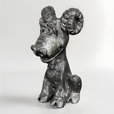 Vintage Pewter Mini Figure - Smiling Goat, Ram, Bighorn Sheep Cute Figurine 1.5